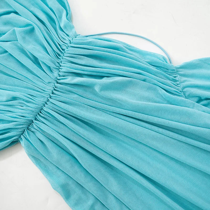 Strapless Shawl Vest Crop Tops Mini Dress