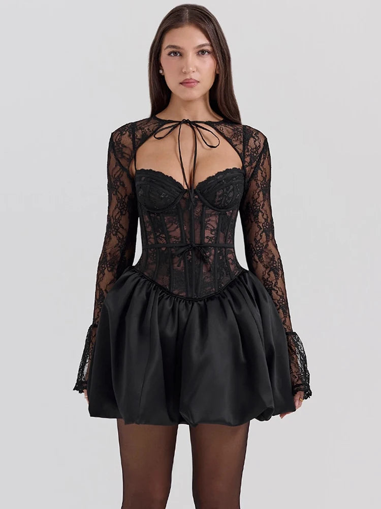 Puffball Sexy Mini Dress