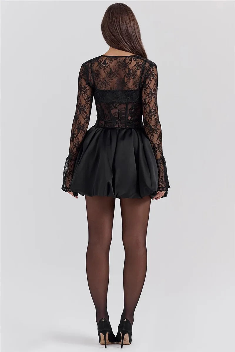 Puffball Sexy Mini Dress