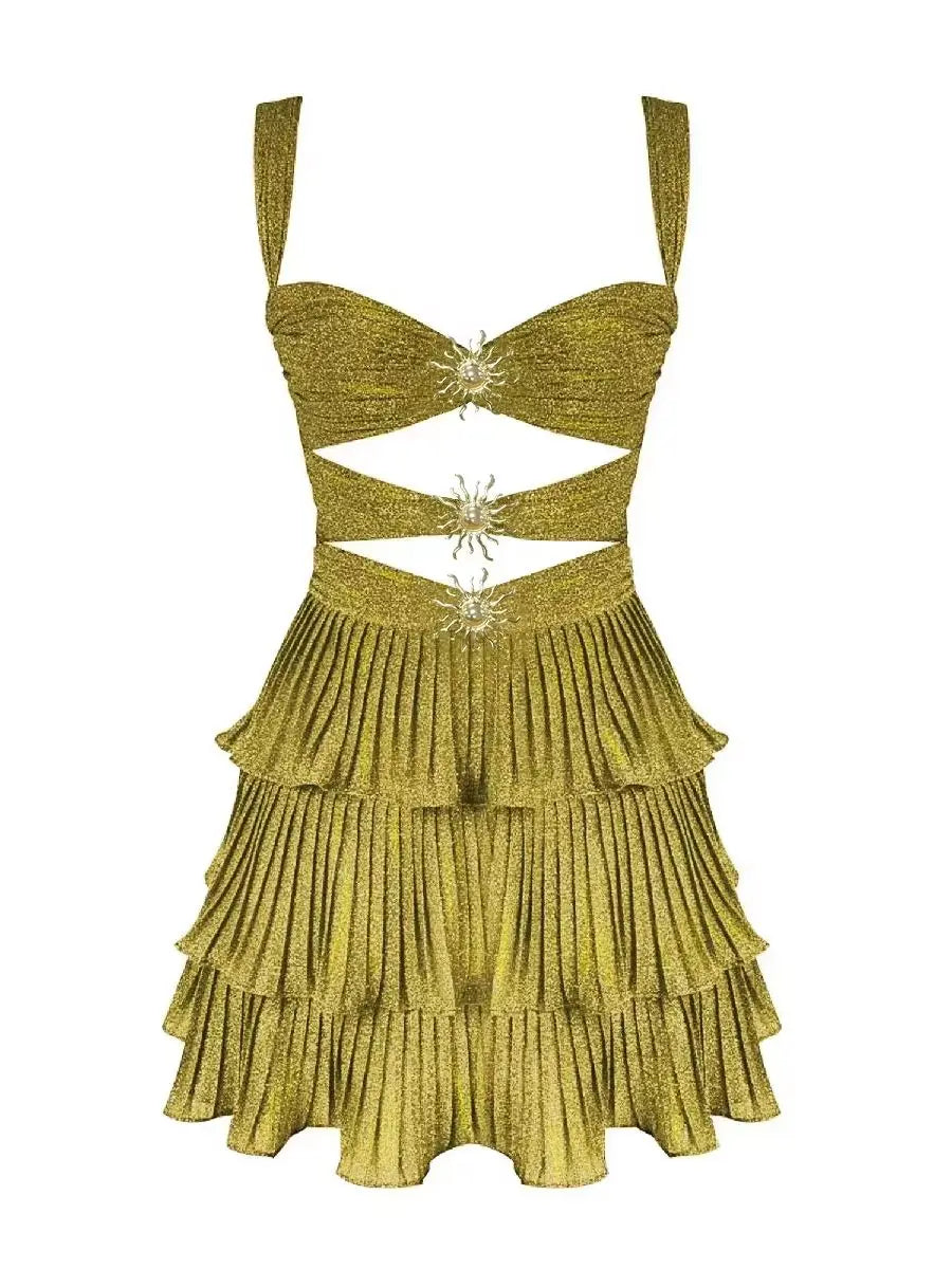 Mermaid Cami Dress Elegant Bandag Sleeveless