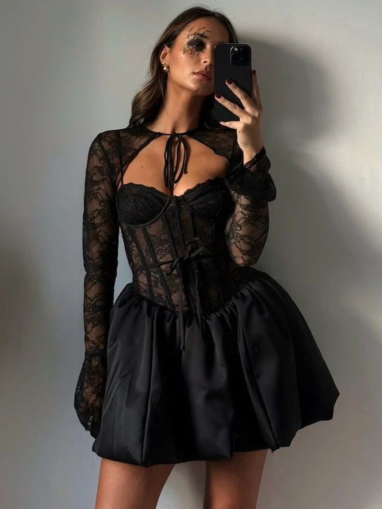 Puffball Sexy Mini Dress