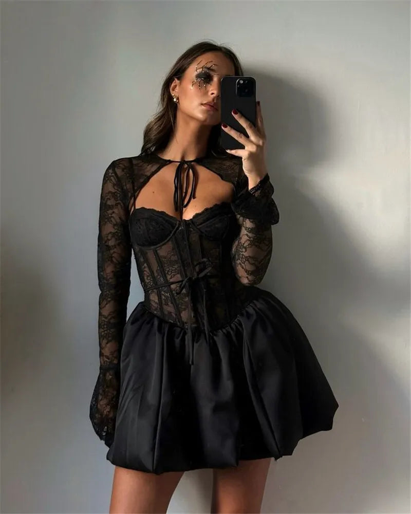 Puffball Sexy Mini Dress