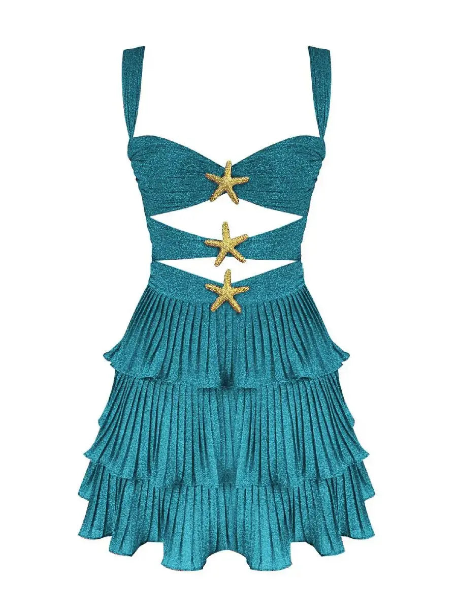 Mermaid Cami Dress Elegant Bandag Sleeveless