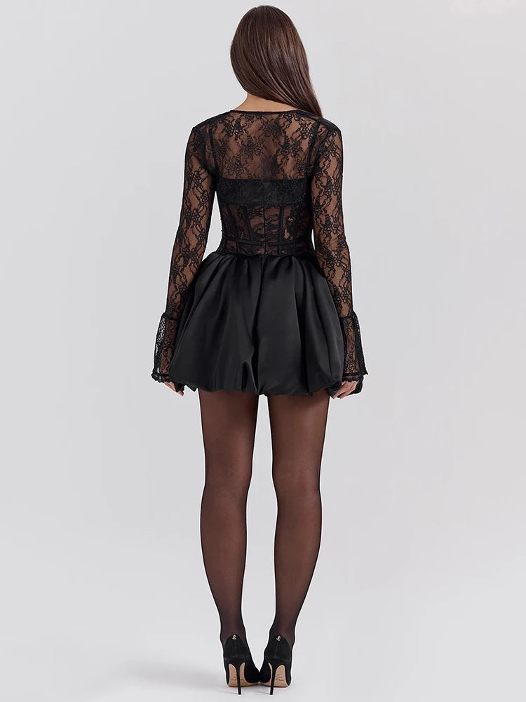 Puffball Sexy Mini Dress