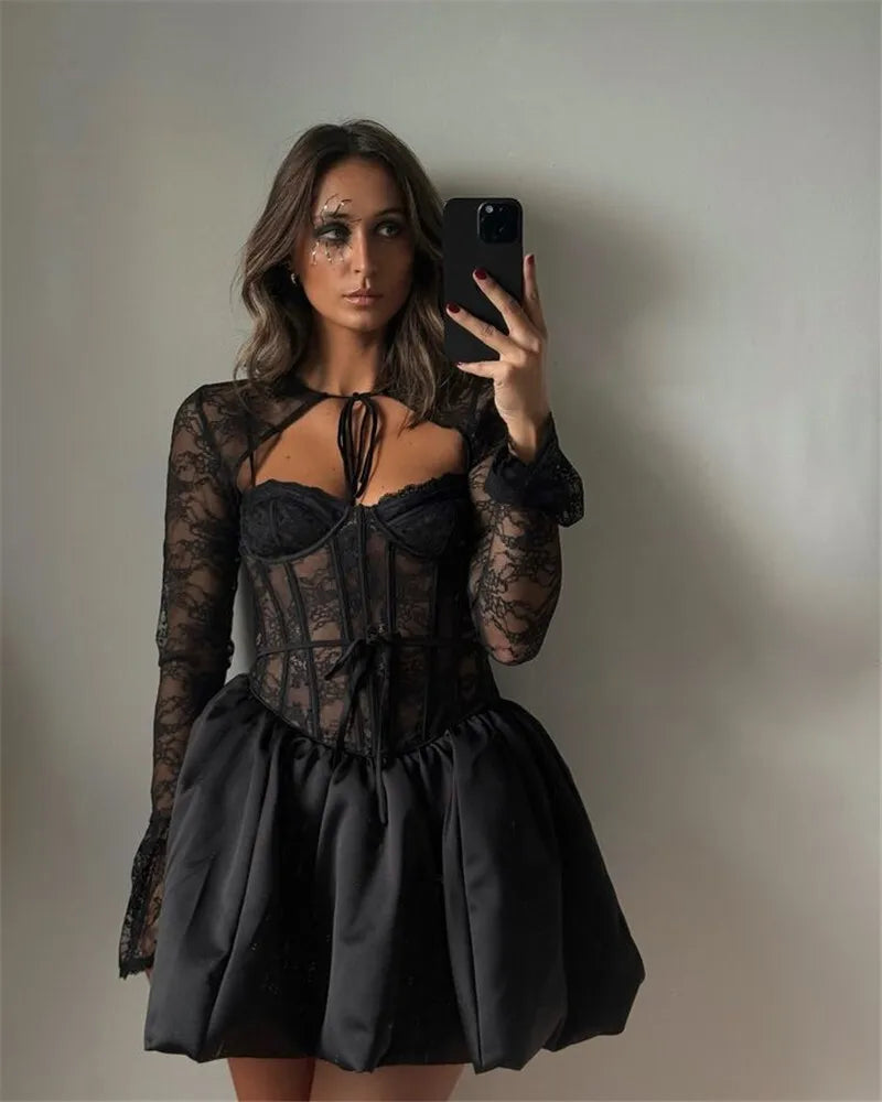 Puffball Sexy Mini Dress