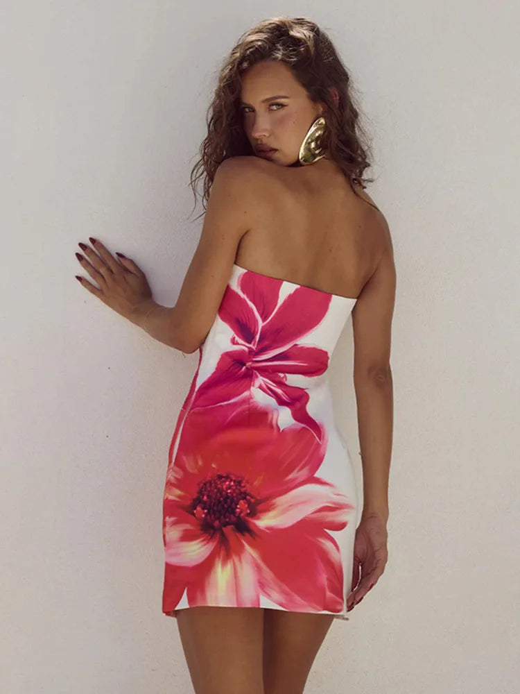 Club  print and patchwork Mini Dress