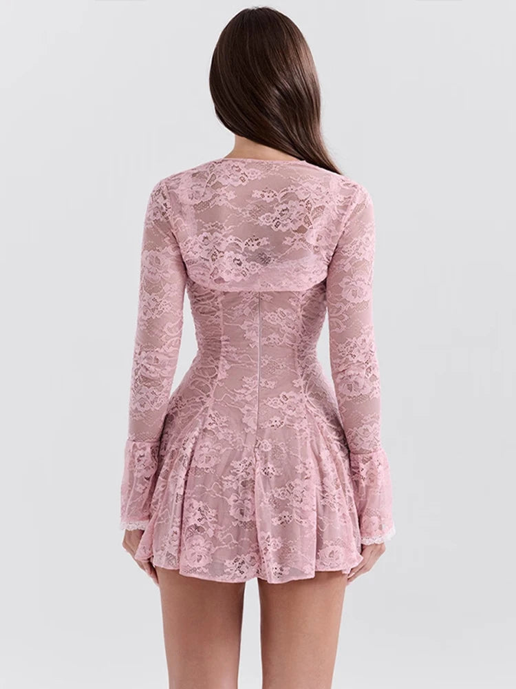 Flare Long Sleeve Dress