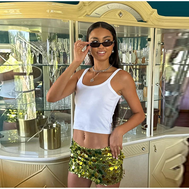 Sexy Sequined Mini Skirts