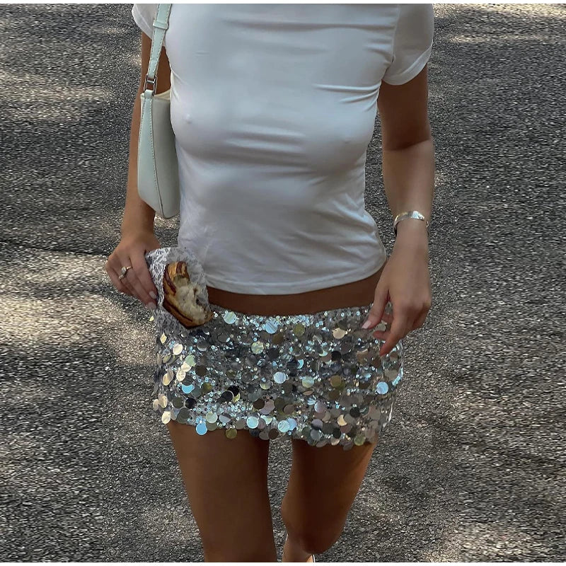 Sexy Sequined Mini Skirts
