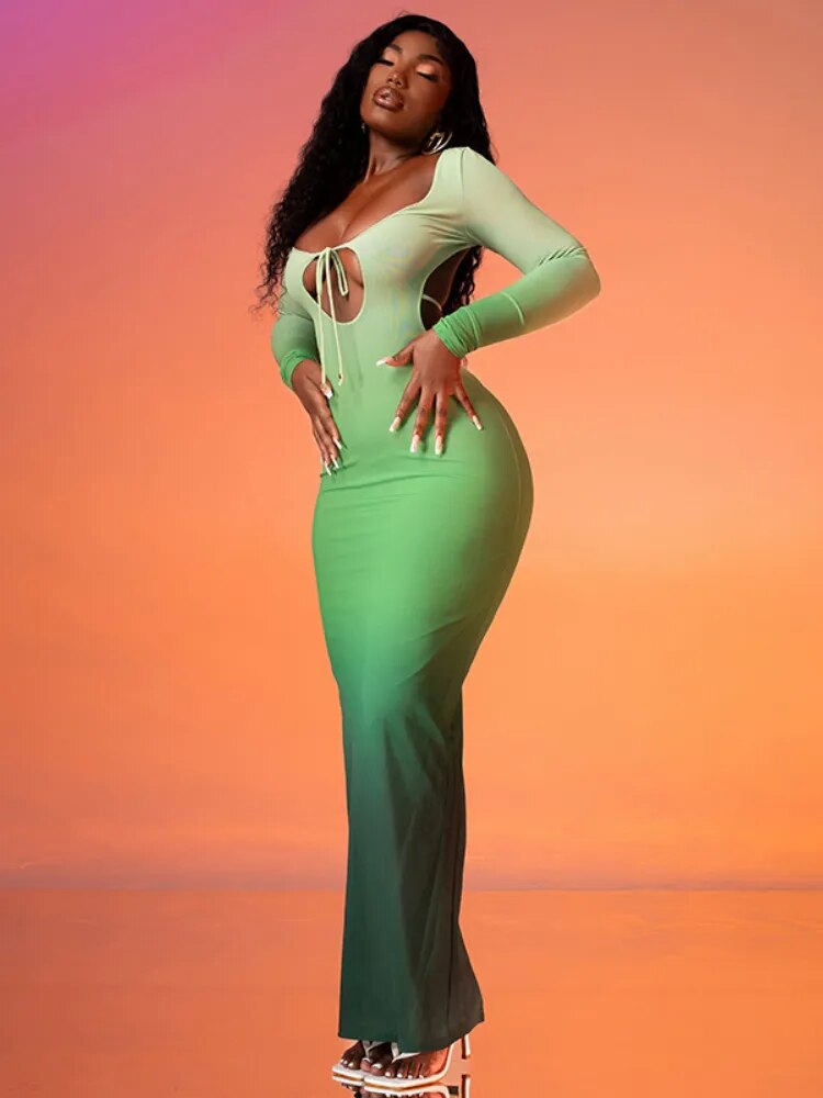 Ankle-Length Sheath Dress