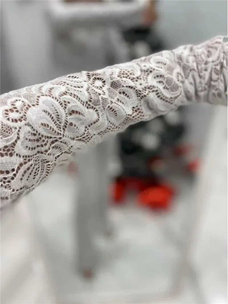 Lace Print Long Sleeve Jumpsuits