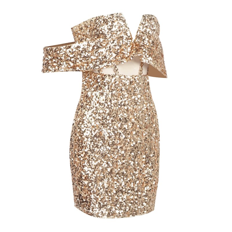 Shoulder Wrapping Dress