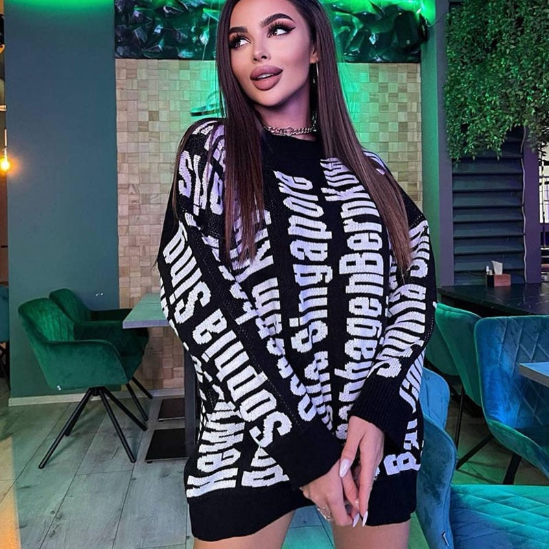 Dress Knitted Long Sleeve