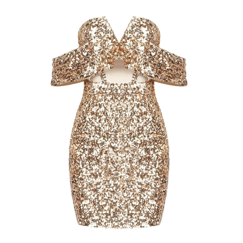Shoulder Wrapping Dress