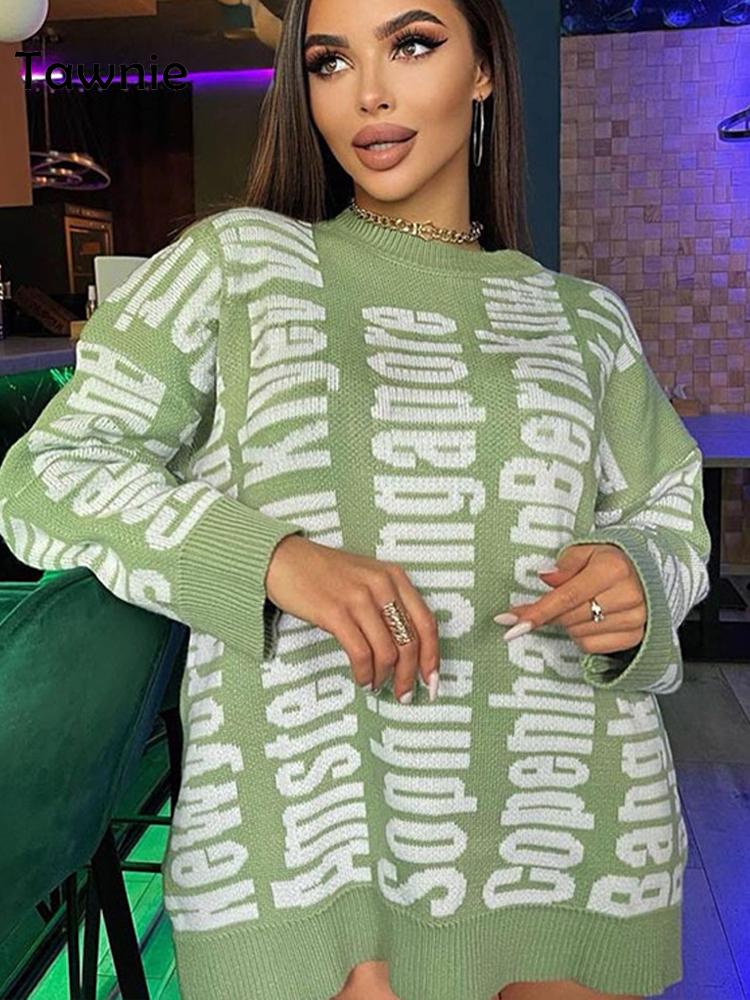Dress Knitted Long Sleeve