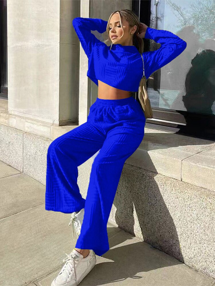 High Waist Hooded Set