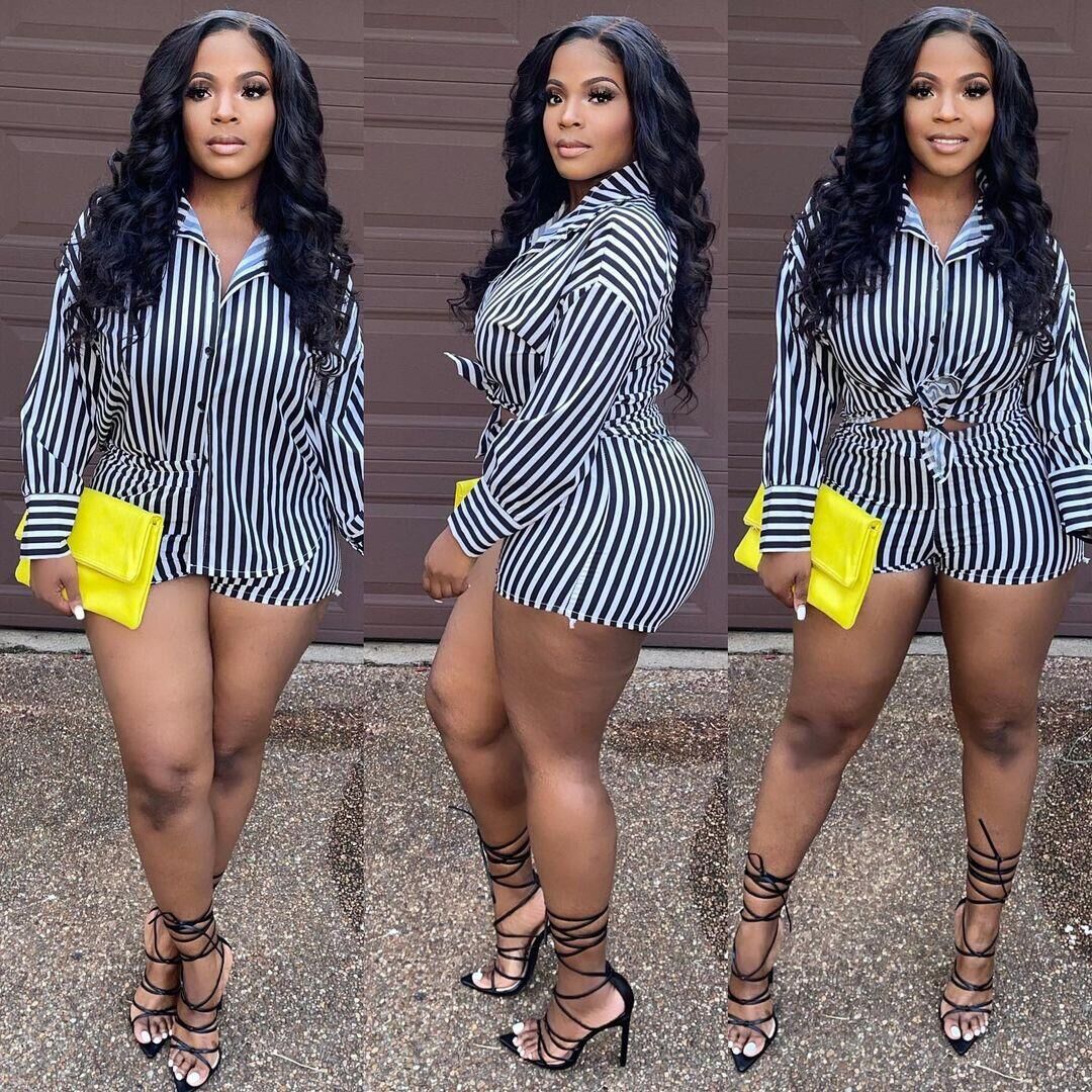 Set Striped Full Sleeve