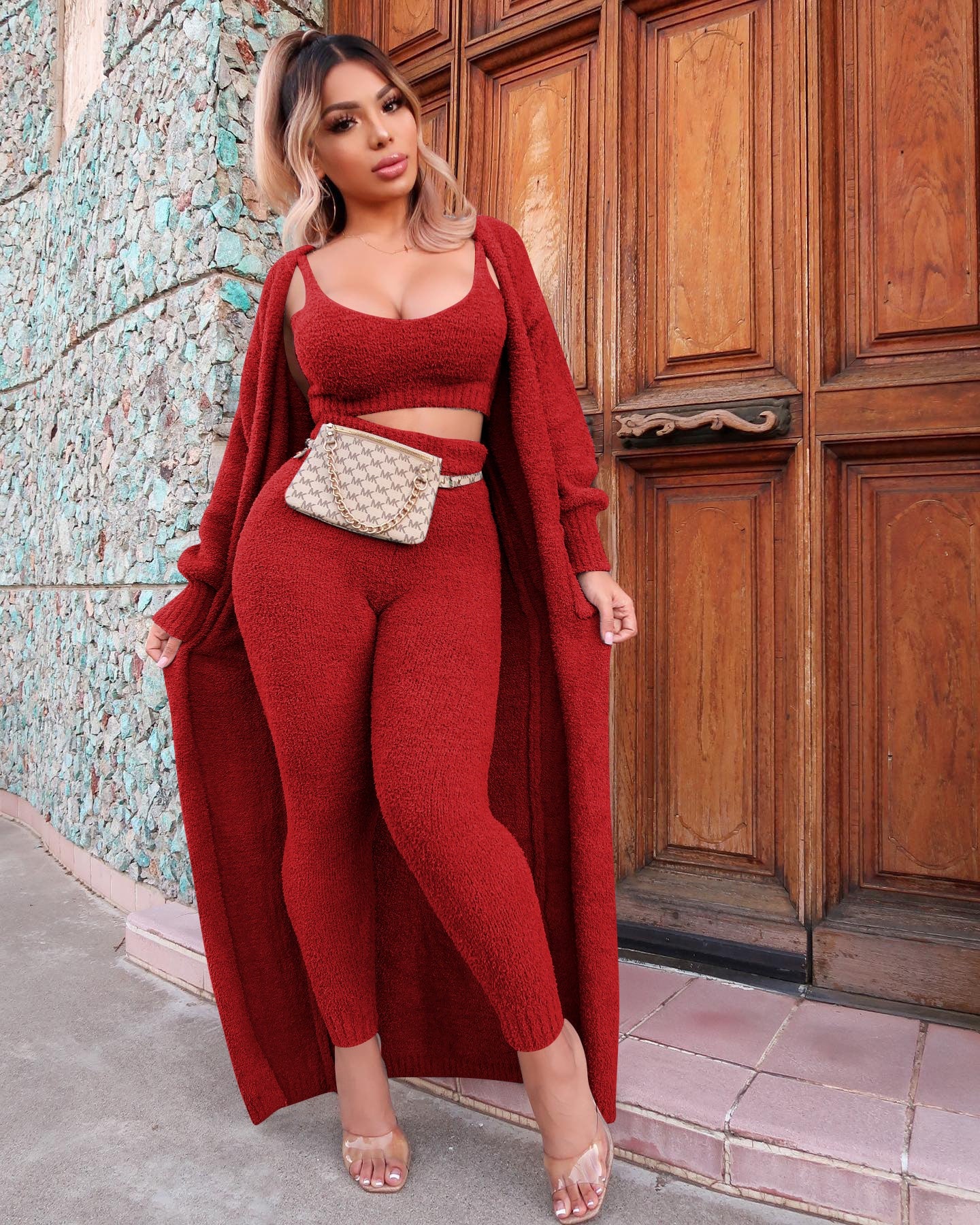 High Stretch Knitted Set