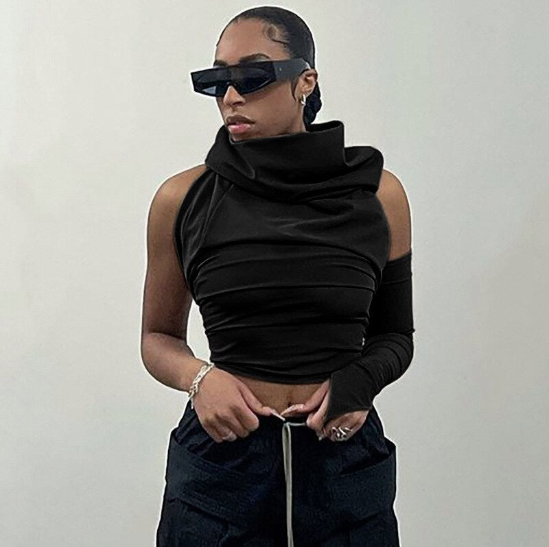 Short Turtleneck Top
