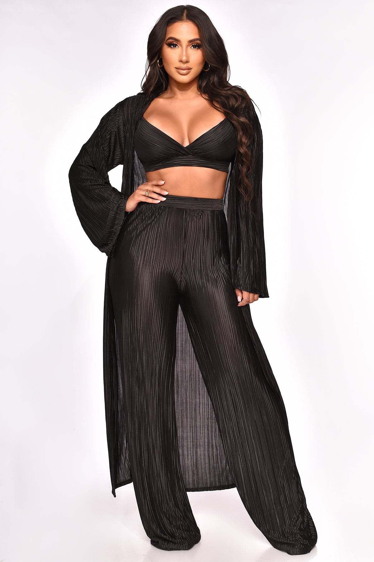 Casual Pleated 3Piece Set