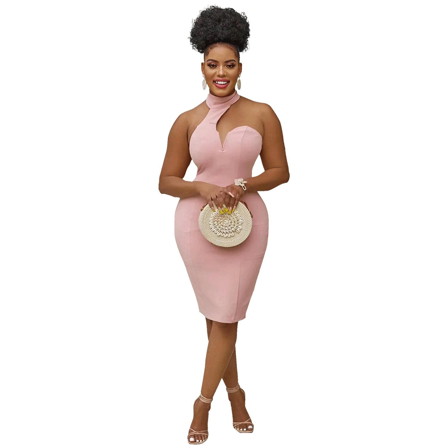 Halter Neck Pencil Dress