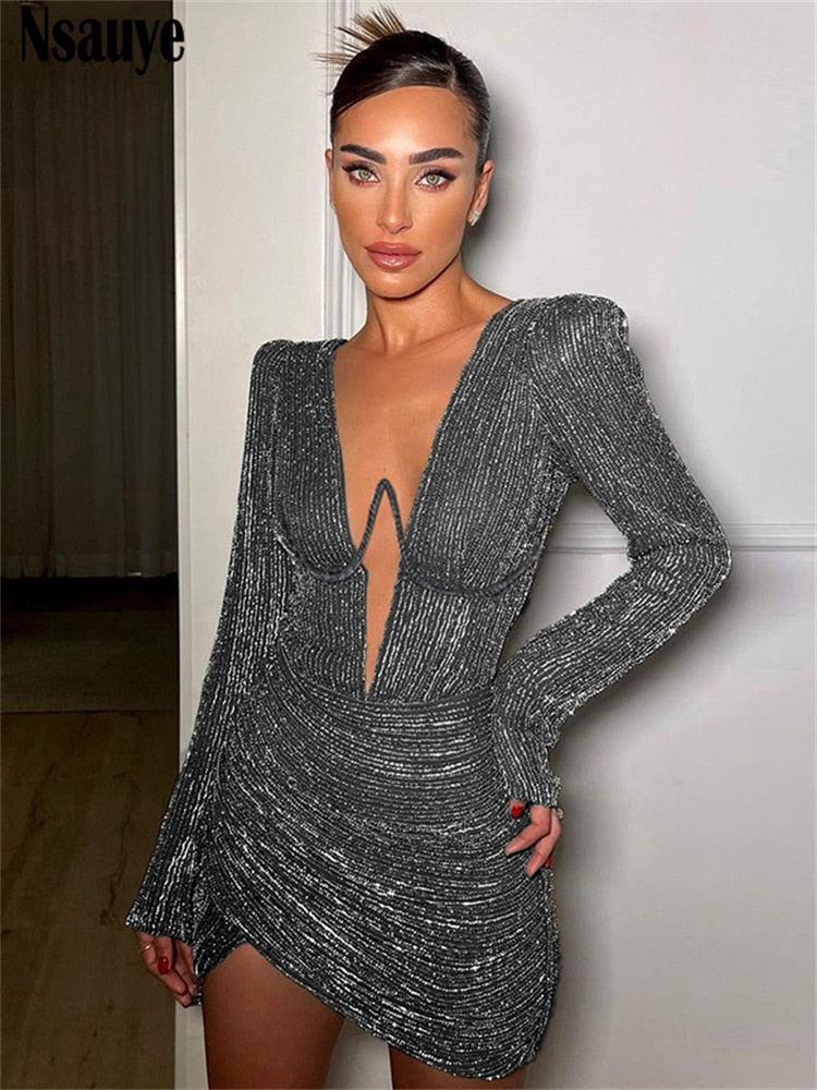 Square Sheath Mini Dress