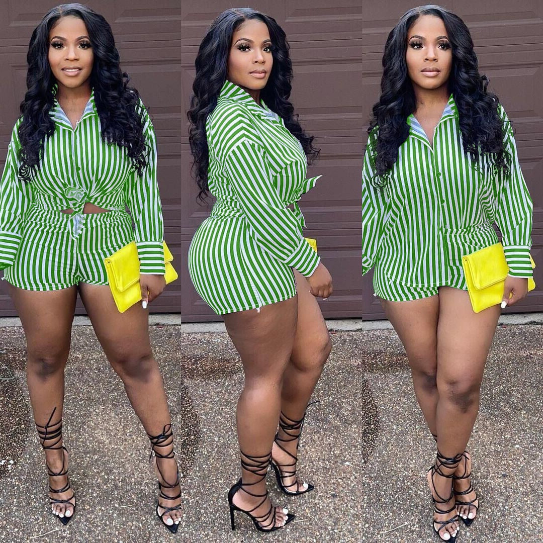 Set Striped Full Sleeve