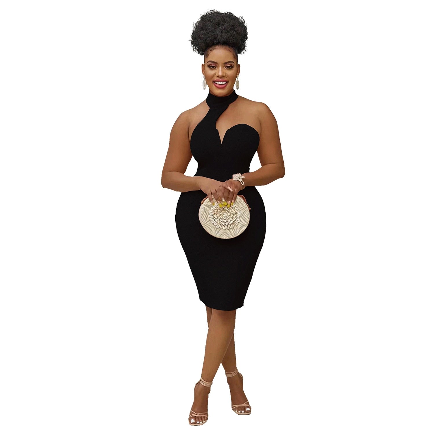 Halter Neck Pencil Dress