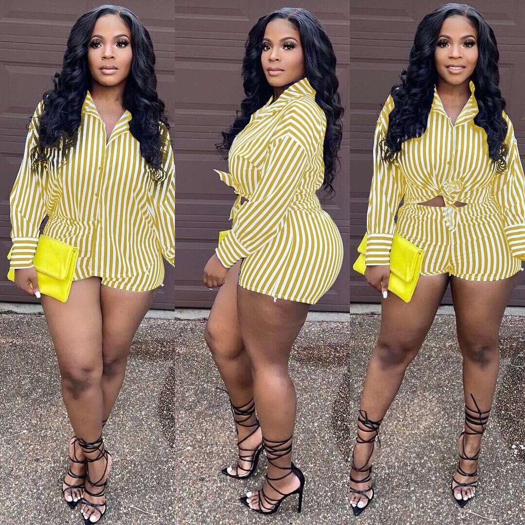 Set Striped Full Sleeve