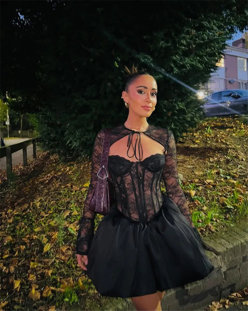 Puffball Sexy Mini Dress