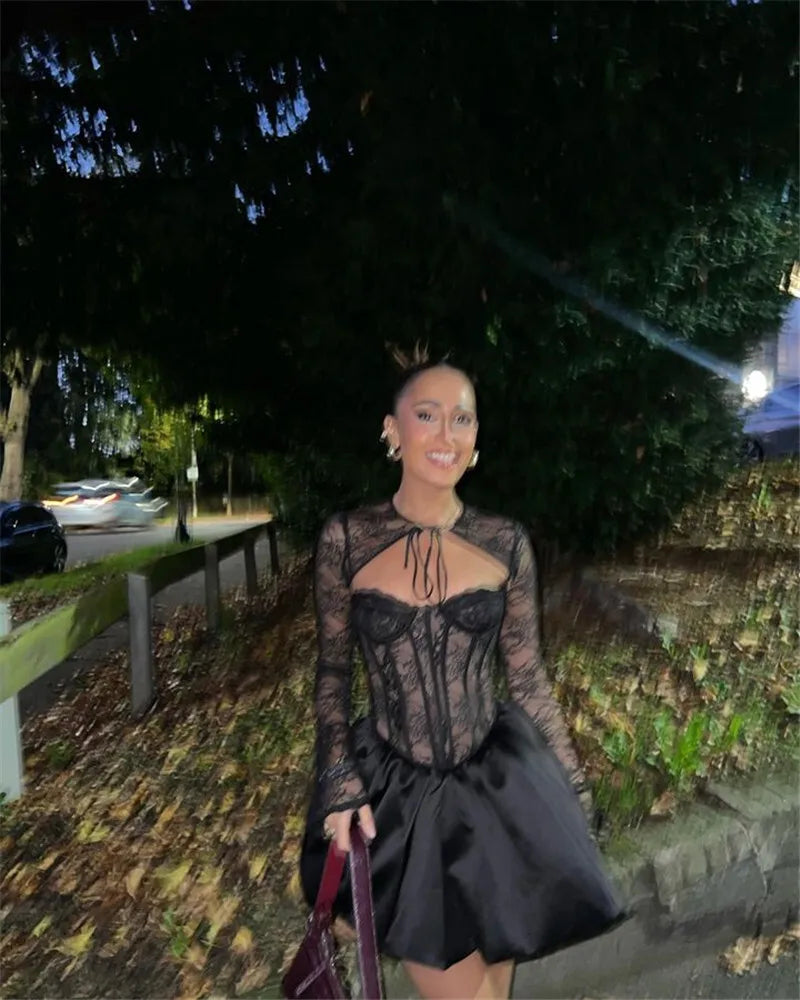 Puffball Sexy Mini Dress