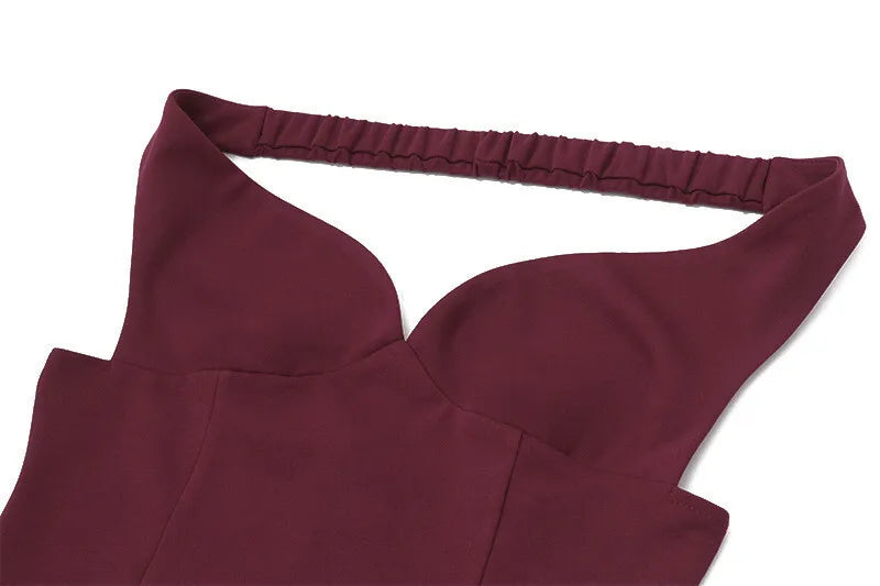 Off-shoulder Backless Sexy Mini Dress