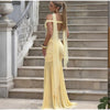 Off-shoulder Backless Maxi Dress