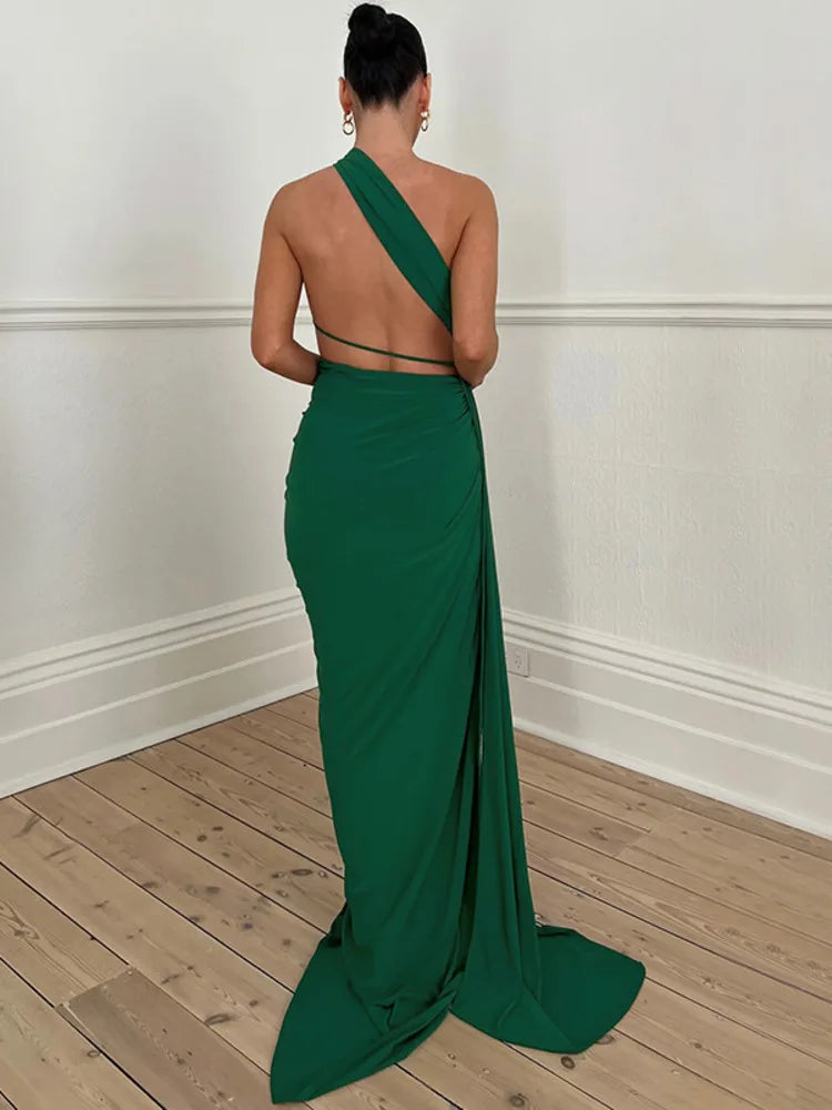 Strapless Backless Maxi Dress