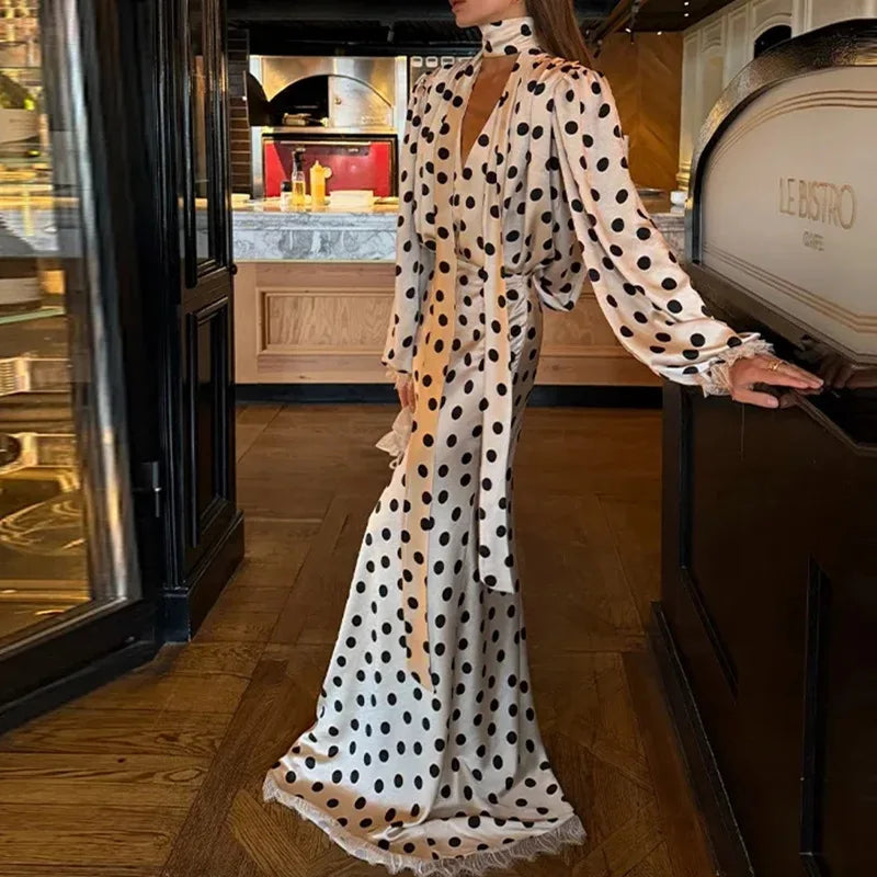 Elegant Prom Dress With Scarf Sexy V Neck Full Sleeves Long Party Gown Formal Wedding Guest Birthday Evening Robe