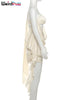 Weird Puss Irregular Sexy Dress Women Pleats Single Shoulder Sleeveless Backless Tassel Trend Prom Party Clubwear Mini Bodycon