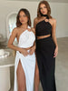 Strapless Backless Maxi Dress