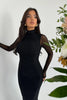 Turtleneck Sexy Bodycon Long Dress