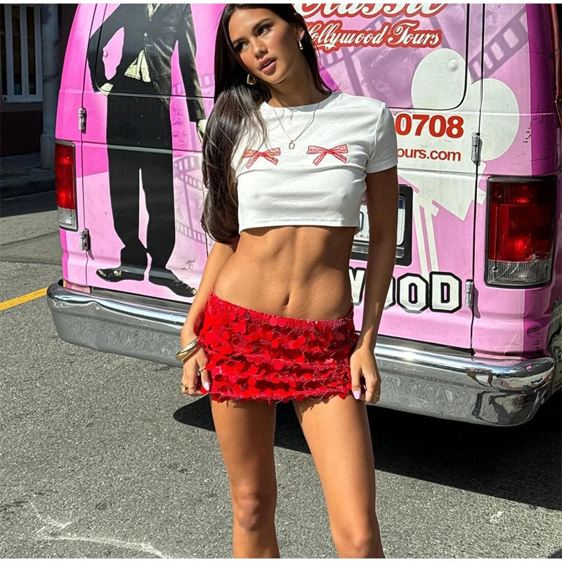 Sexy Sequined Mini Skirts