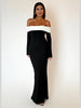 Slash Neck Backless Dress