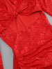 Sexy Gloves Long Sleeves Draped Mini Dress