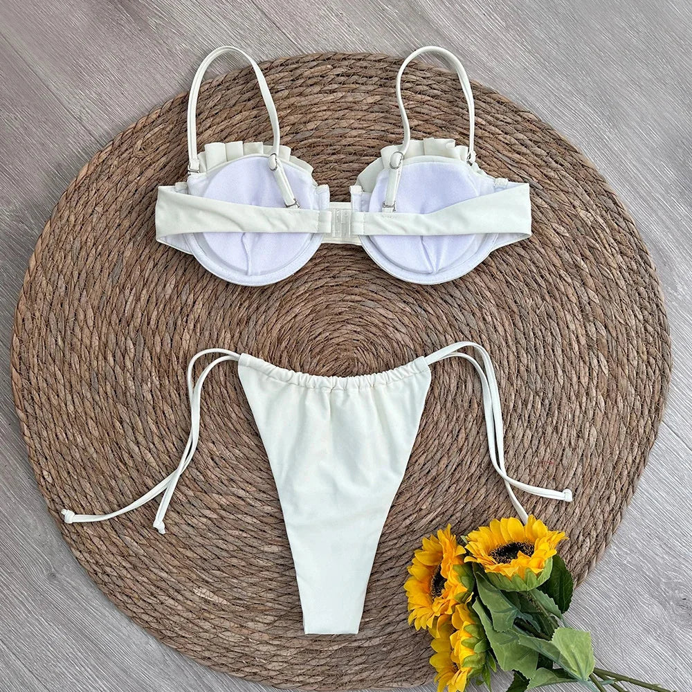 Thong Bikinis Set