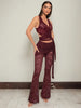 Lace Hollow Out Sexy Pants Sets