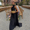 Elegant Satin Ribbons Halter Party Dress