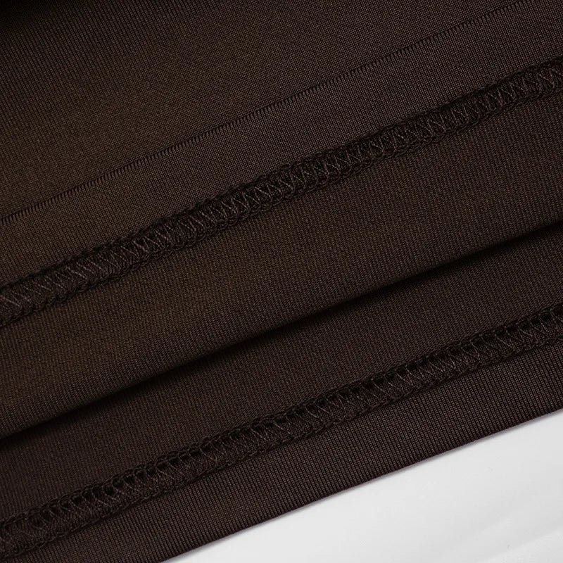 XIAOTANG Long Sleeve Ruched Sexy Mini Dress Women Autumn Winter New Elegant High Waist Bodycon Club Party Dresses Female