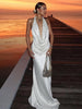 2-Piece Set Swing Collar Arabesques Backless
