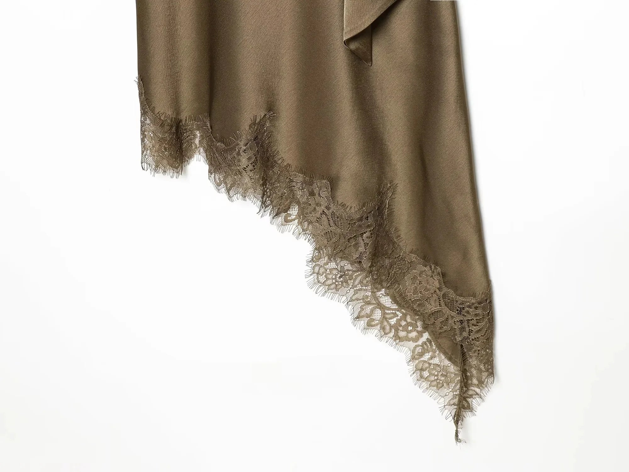 Mini Dress Asymmetrical Scarf Collar