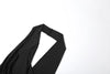 Halter v-Neck Backless Side Slit Dresss