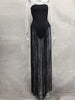 Tunic  Sleeveless Patchwork Tassels Midi Dress