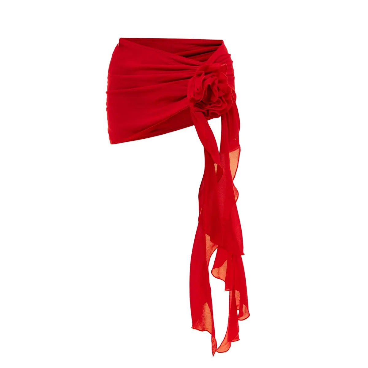 2026 Red Flower Swimsuit With Cover Up Desire Swim Suit Luxury Women Swimwear Sexy Hollow Bikini Beachwear Bodysuit Bathingsuit